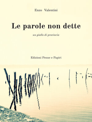 cover image of Le parole non dette. Un giallo di provincia.